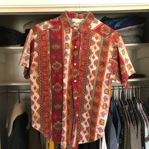 VICTORIA JONES SHORT SLEEVE BUTTON UP
